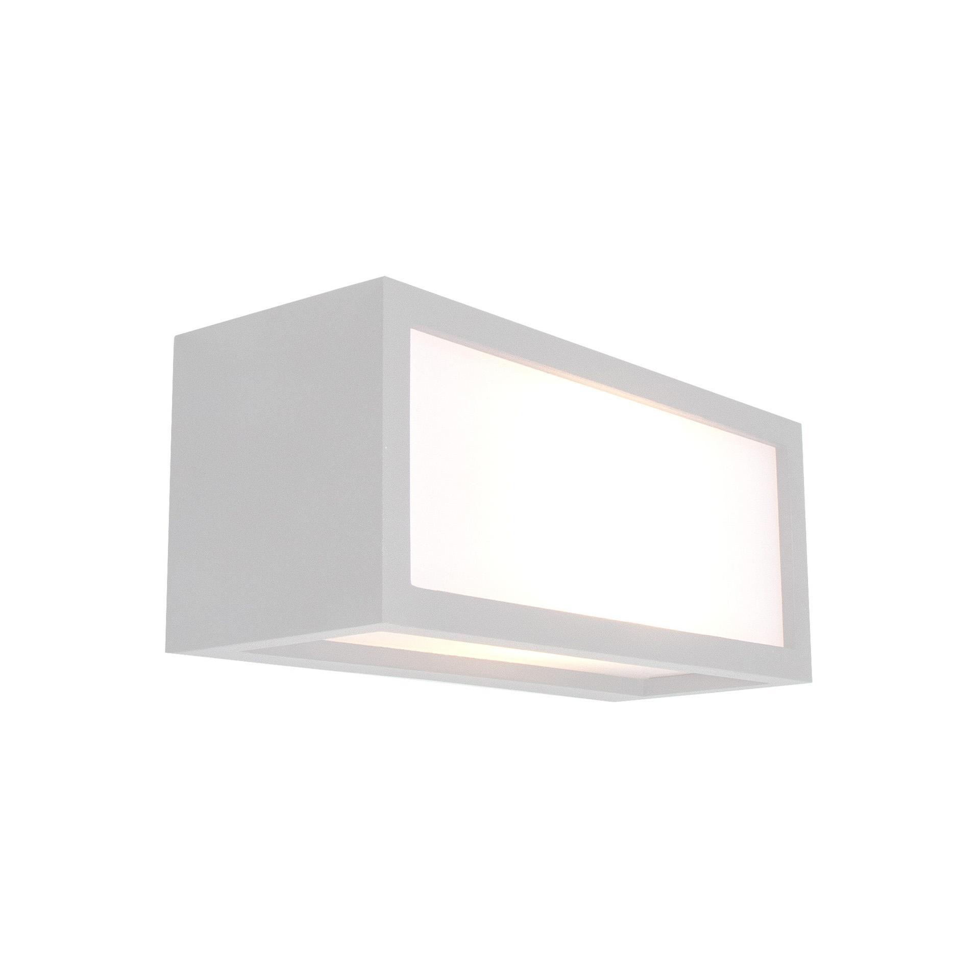 scheda tecnica applique esterno bianca ip65 attacco e27 altezza 11 cm