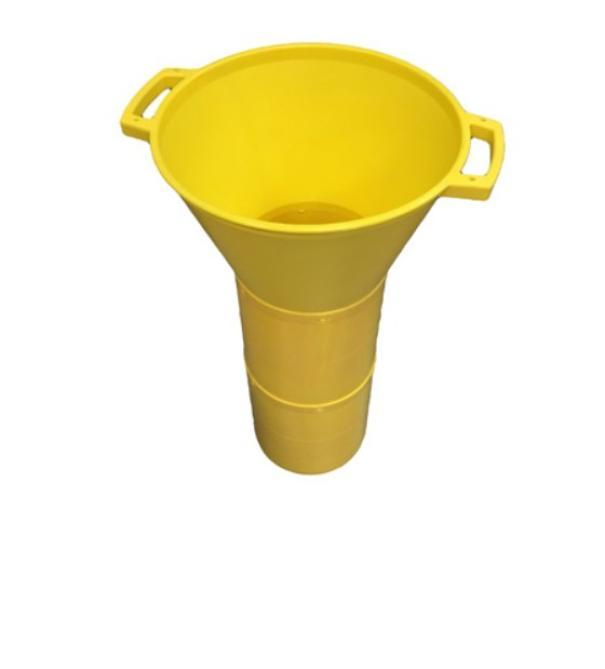 imbuto per calcinacci giallo 22 cm con maniglie