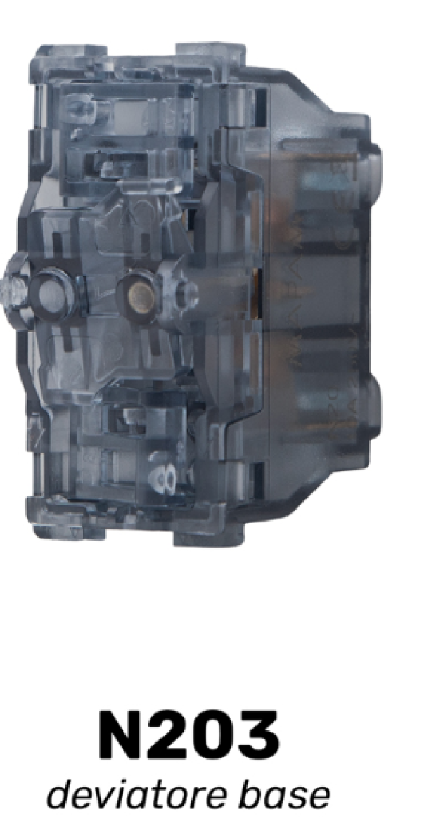 deviatore base serie civile mapam plus n203 vista laterale