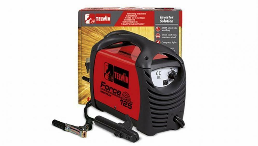 TELWIN SALDATRICE INVERTER FORCE 125 + VALIGIA IN CARTONE + ACCESSORI 815872 01