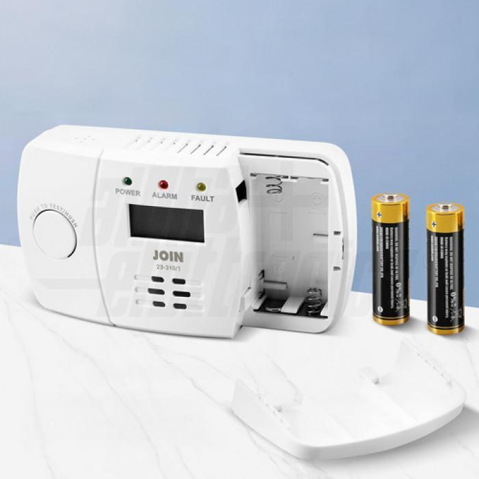 vano batterie rilevatore monossido di carbonio con batterie aa vano batterie rilevatore monossido di carbonio con batterie aa