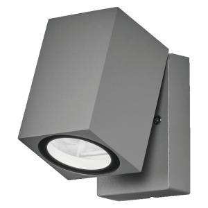 Applique esterno argento 1x35w gu10 orientabile 10cm  - lum446252