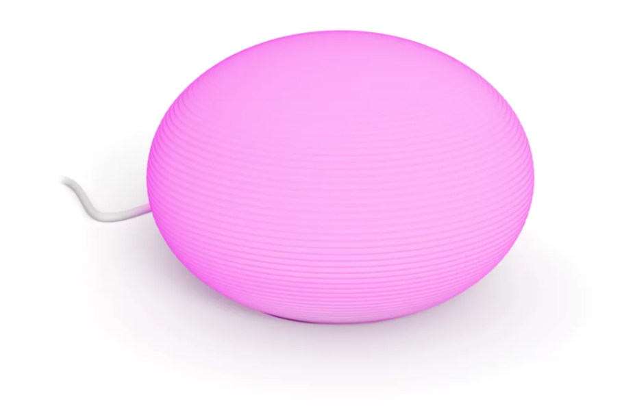 lampada da tavolo Philips Hue Flourish illuminazione colorata rosa