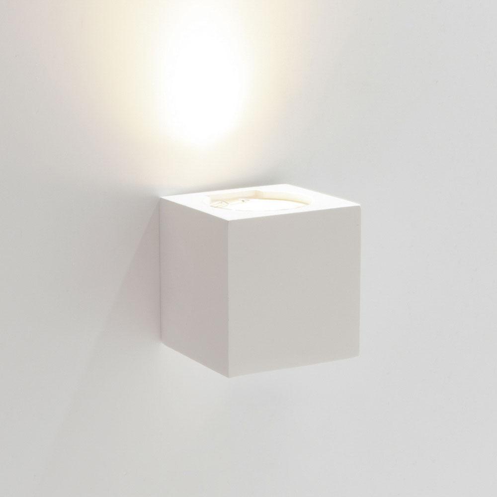 Schema dimensioni applique cubo 70x70x70 foro lampada u00f850 gu10