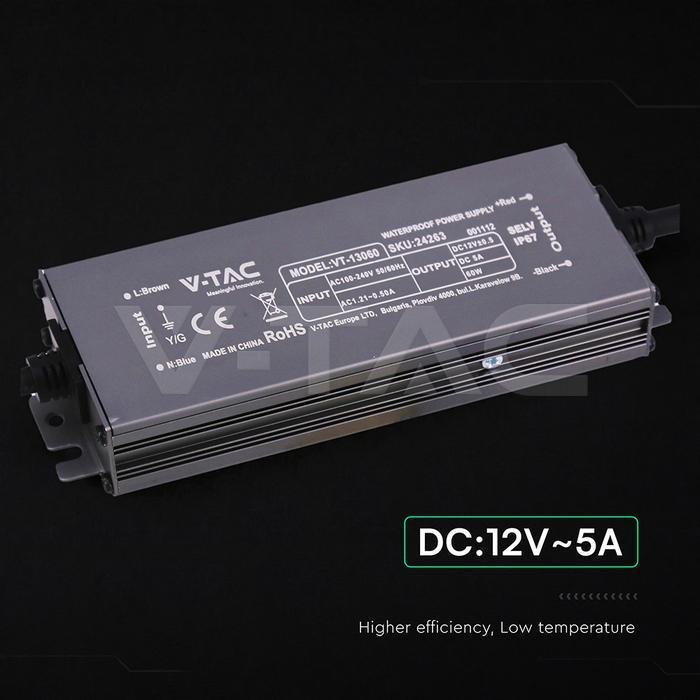 alimentatore led 12v 5a v tac uscita dc 12v per strisce led