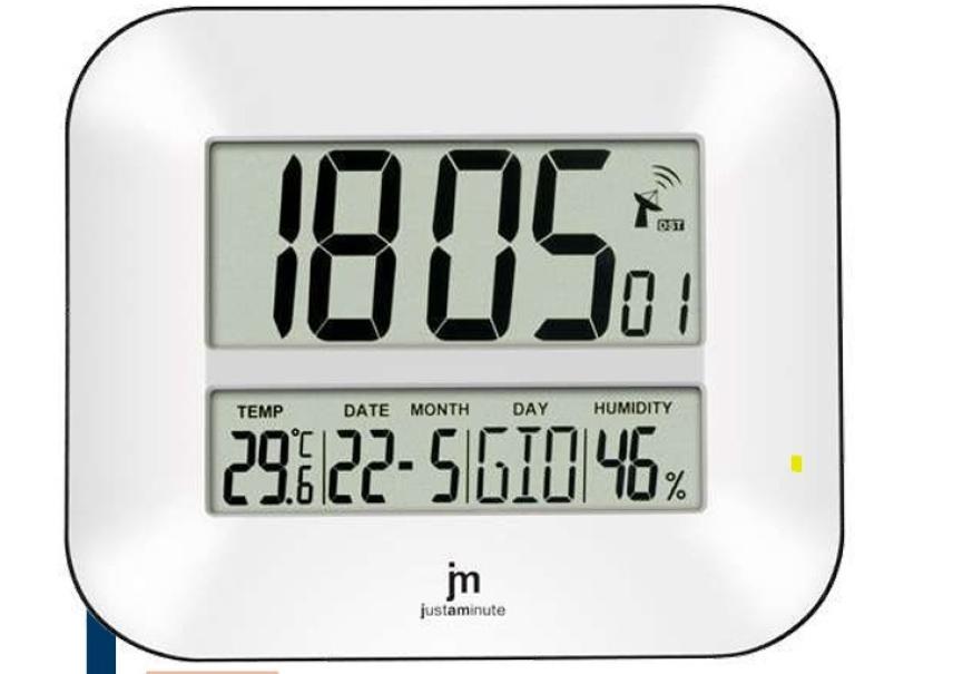 orologio da parete digitale radiocontrollato con temperatura umidita e calendario