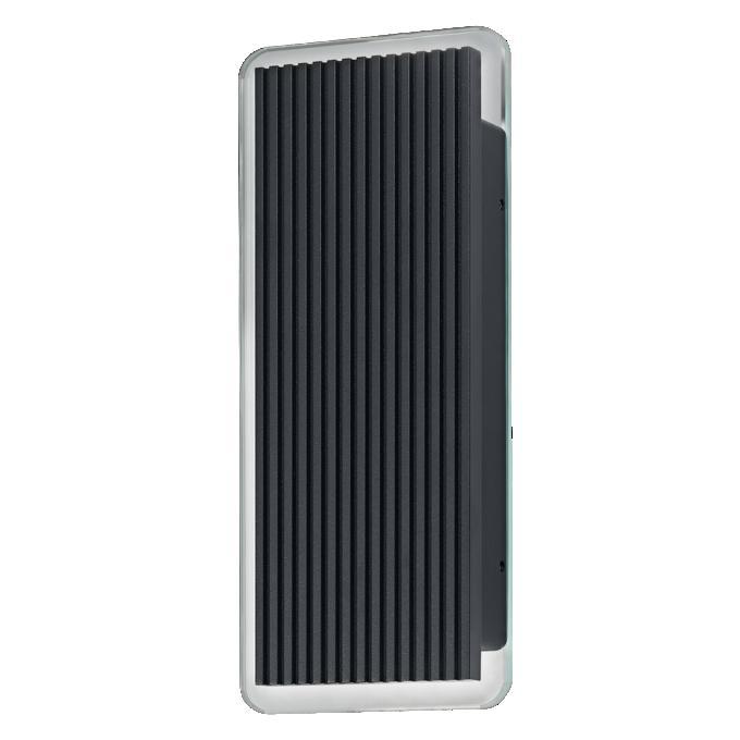 applique led da parete grigio scuro design a righe 3d