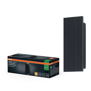 Applique led ip54 6w 3000k grigio scuro  - lum709548