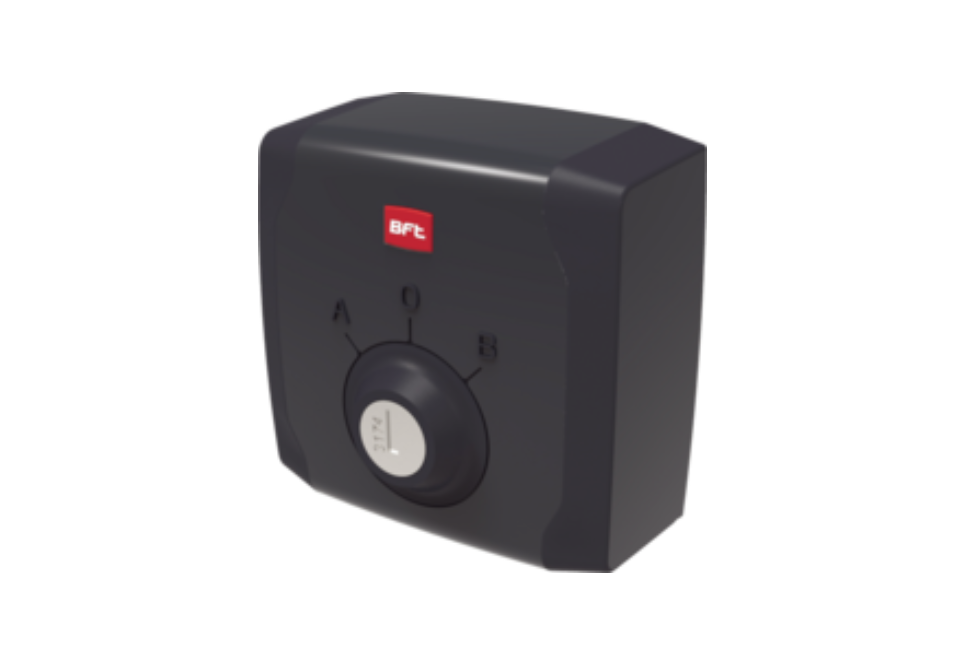 selettore a chiave da parete bft qbo key wm colore nero