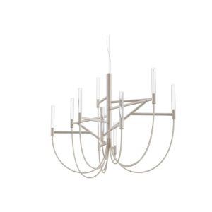 Lampadario allumette bianco m led 22w 73cm  - fn3320s000-12e30