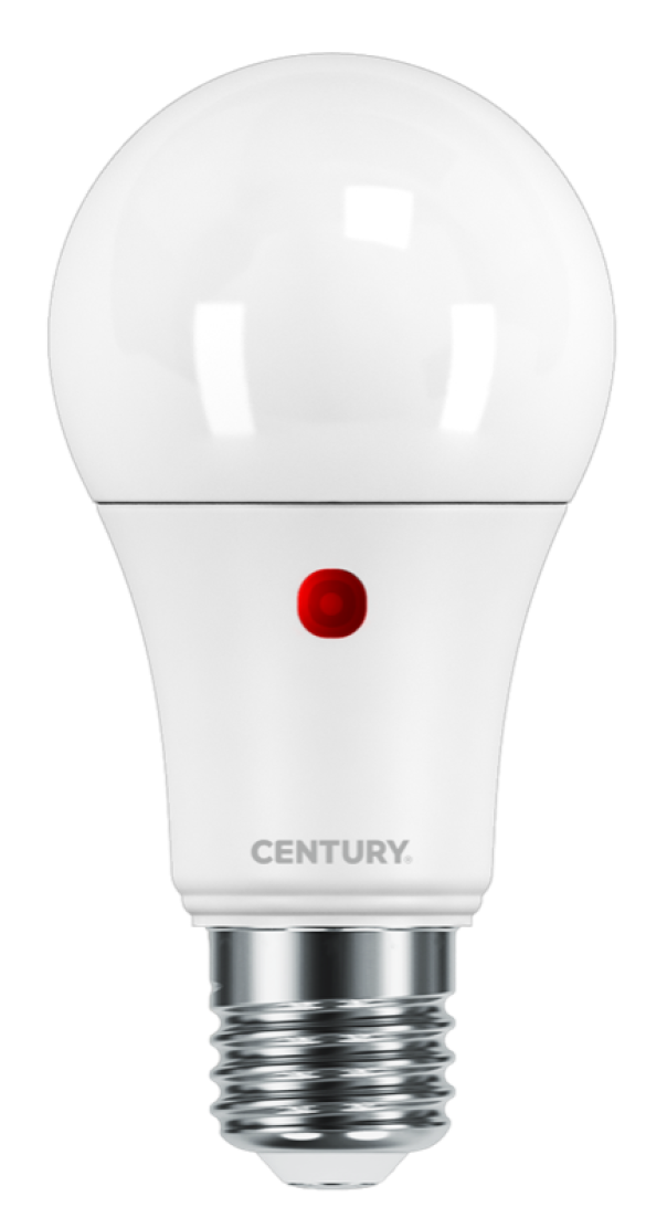 lampadina led a goccia con sensore e attacco e27 century 11w 6500k