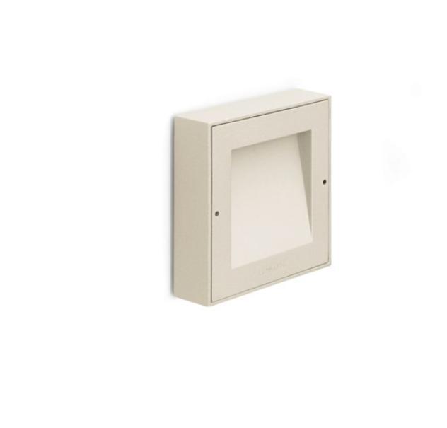 applique led da esterno a parete finitura sabbia vetro satinato