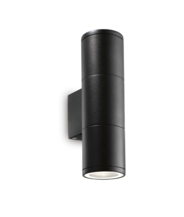 applique da esterno a parete antracite ideal lux gun cilindrica gu10