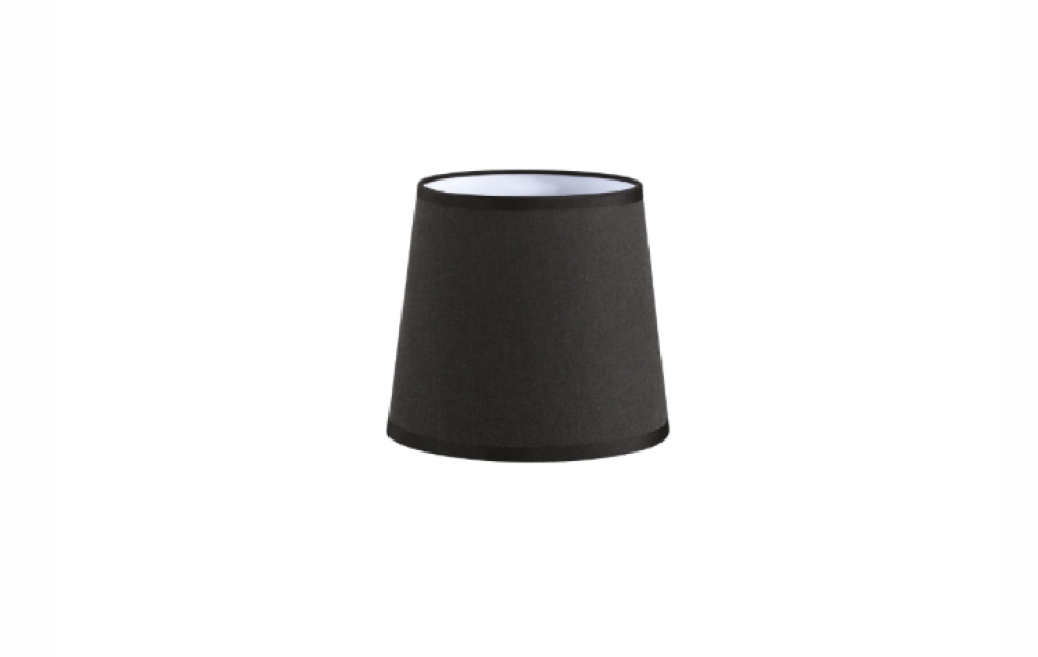 paralume conico nero ideal lux diametro 16 cm altezza 14 cm