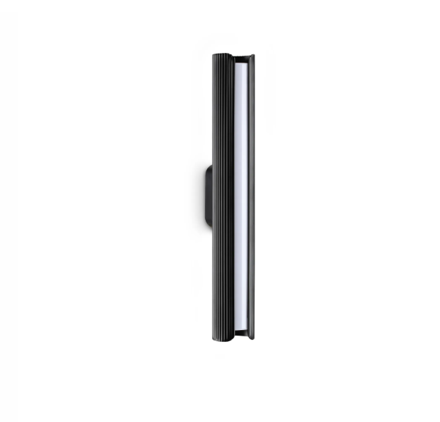 applique da interno nera ideal lux dorica led integrato vista frontale