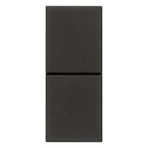 Pulsante doppio indipendente nero  30066.g serie civile linea