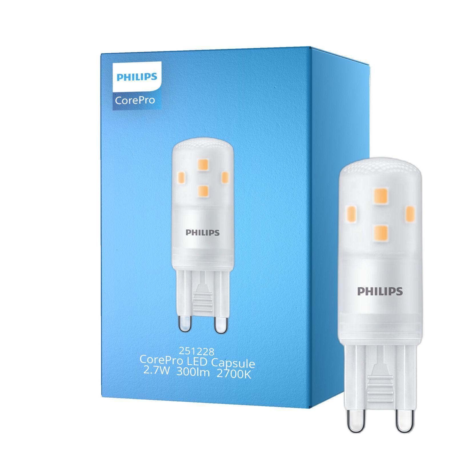 scheda tecnica philips corepro capsula led g9 27w 300lm 2700k