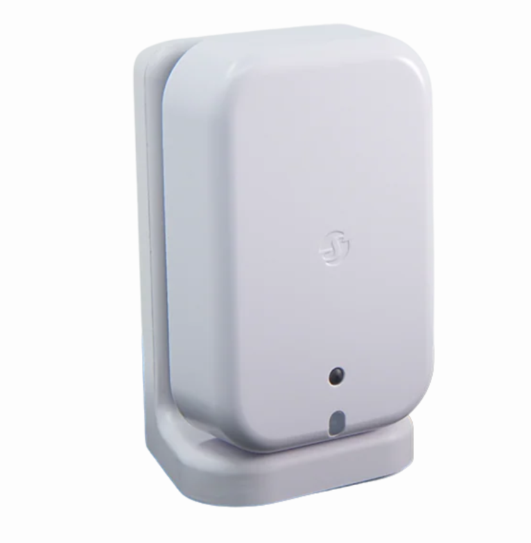 sensore di presenza shelly presence gen4 vista frontale su base colore bianco