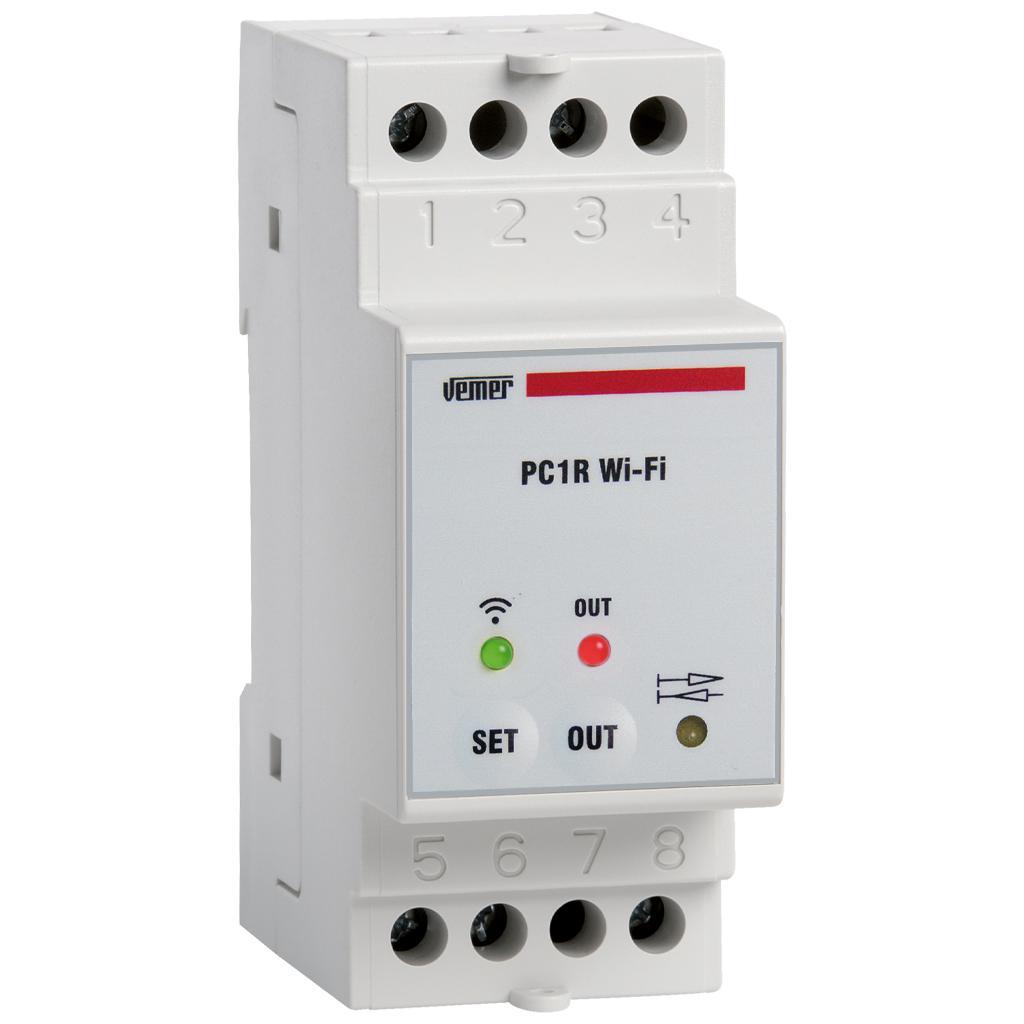rele controllo carichi vemer pc1r wi fi da barra din 2 moduli
