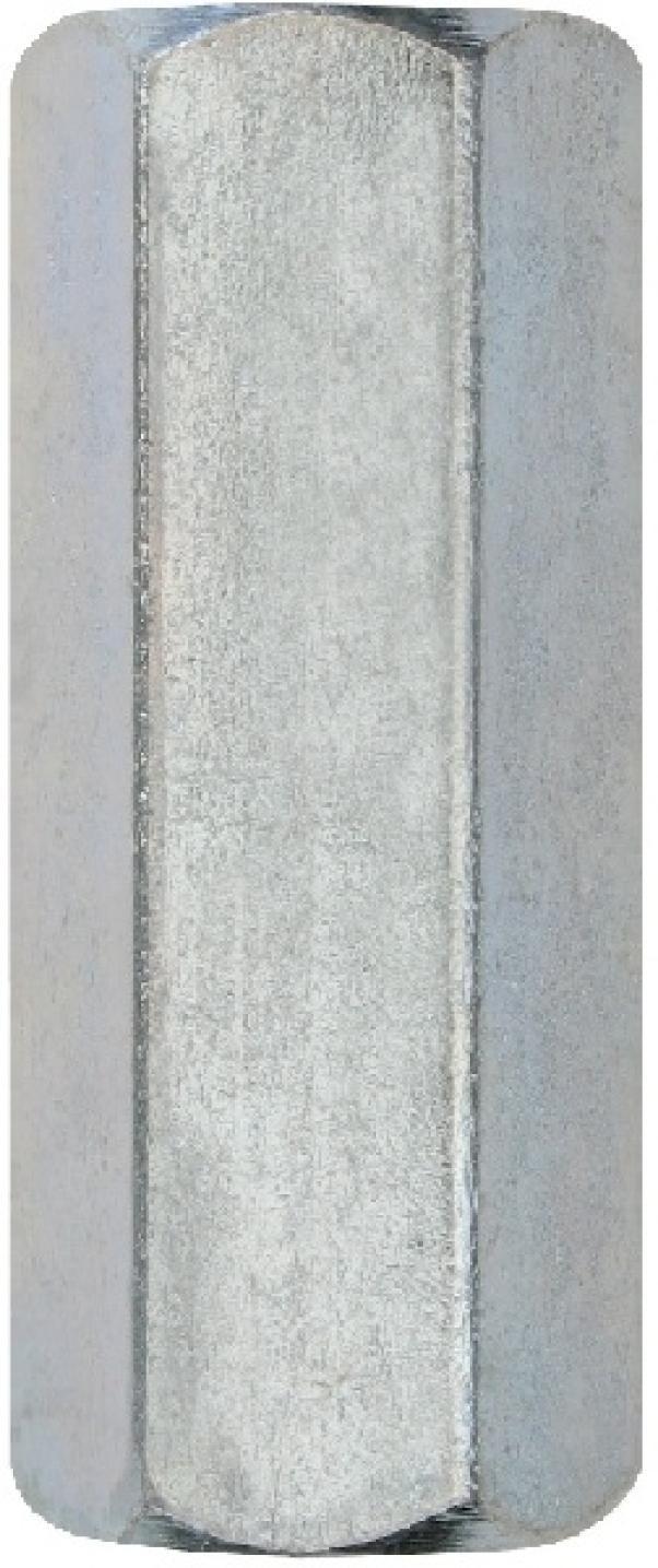 dado esagonale di giunzione m10x45 zincato bianco