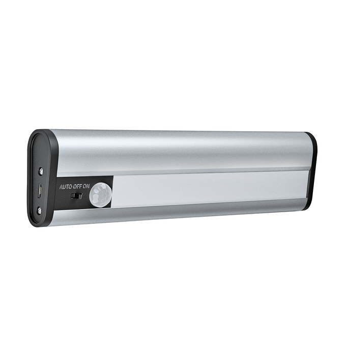 barra luce led a batteria ricaricabile usb 200 mm argento