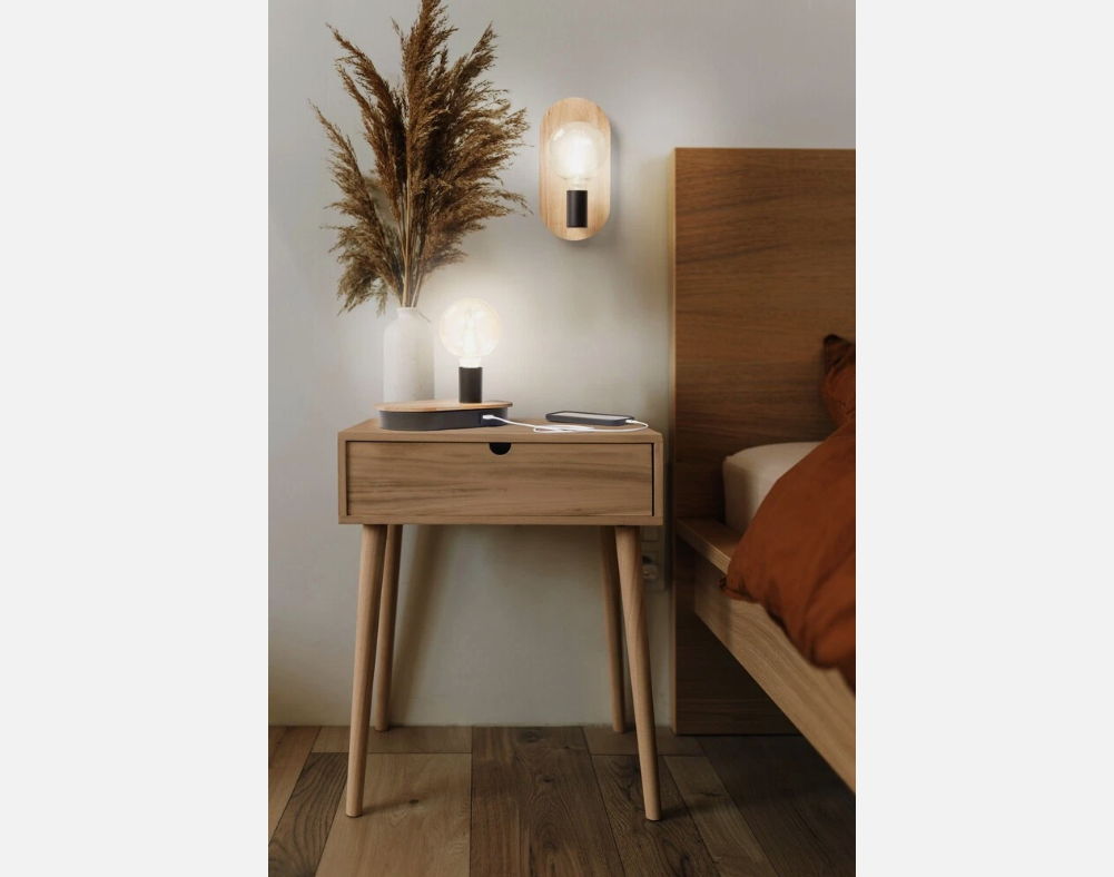 applique da parete e27 montata in camera da letto luce decorativa su parete