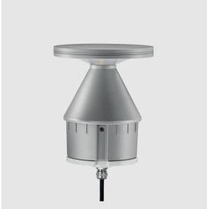 Testa palo led 12 5w 3000k 152mm grigio alluminio goccia 5553ag3k