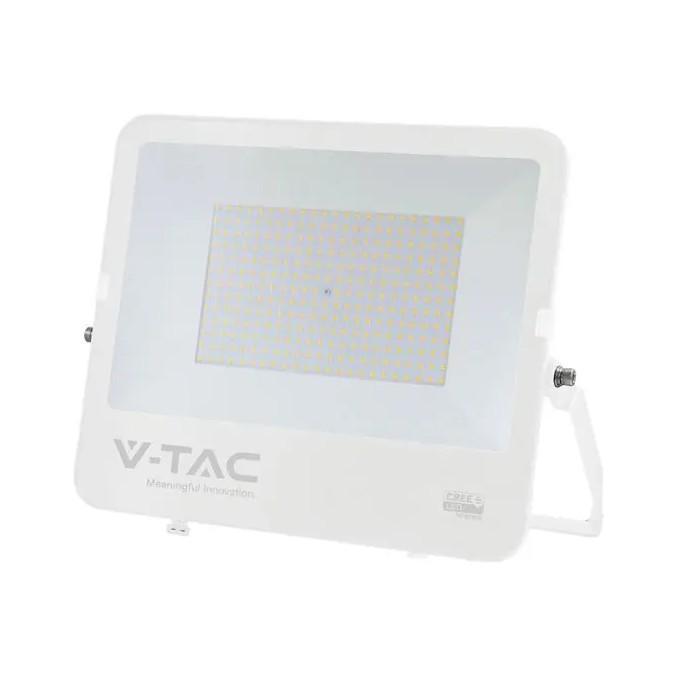 proiettore led v tac 200w bianco 4000k ip65 vista frontale
