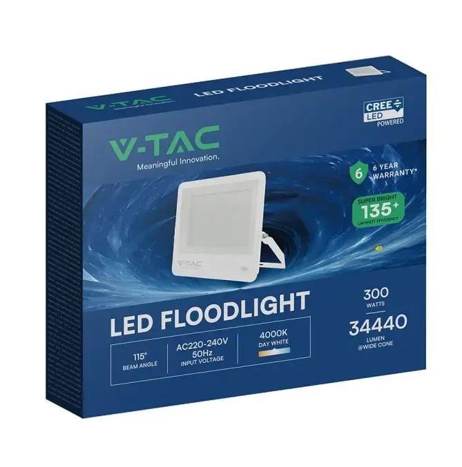 confezione proiettore led v tac 300w floodlight chip cree