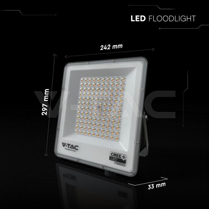 proiettore led v tac con dimensioni 300 245 33 mm