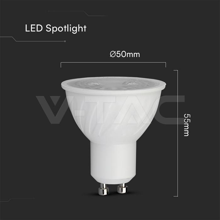 lampadina led spotlight gu10 diametro 50mm altezza 55mm
