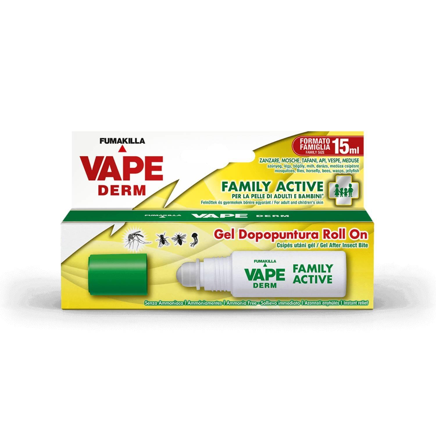 gel dopopuntura roll on 15 ml vape derm family active