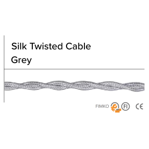 Cavo treccia seta grigio 3x0,75 3m  - 10207.b3