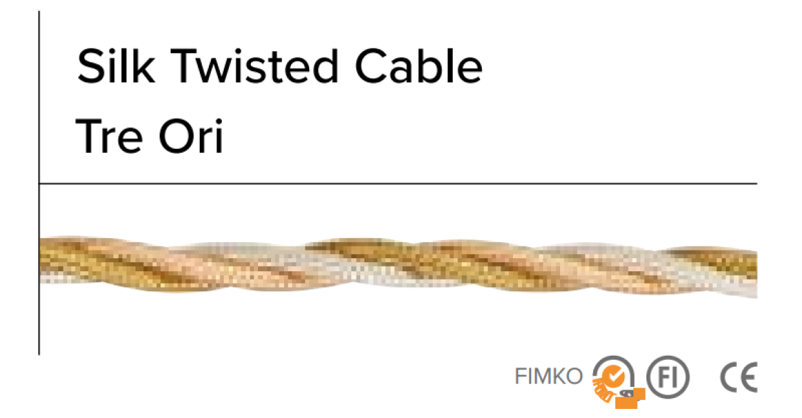 cavo trecciato tessile tre ori gambarelli