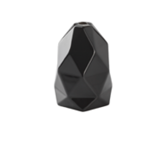 Portalampada e27 porcellana sagomato nero lucido 96mm  - 08x99.10