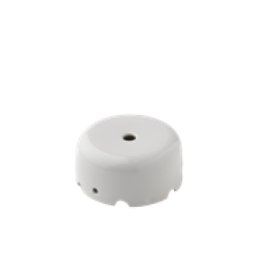 Rosone in porcellana ø90mm h40mm bianco lucido 1-7 uscite  - 08y99.01