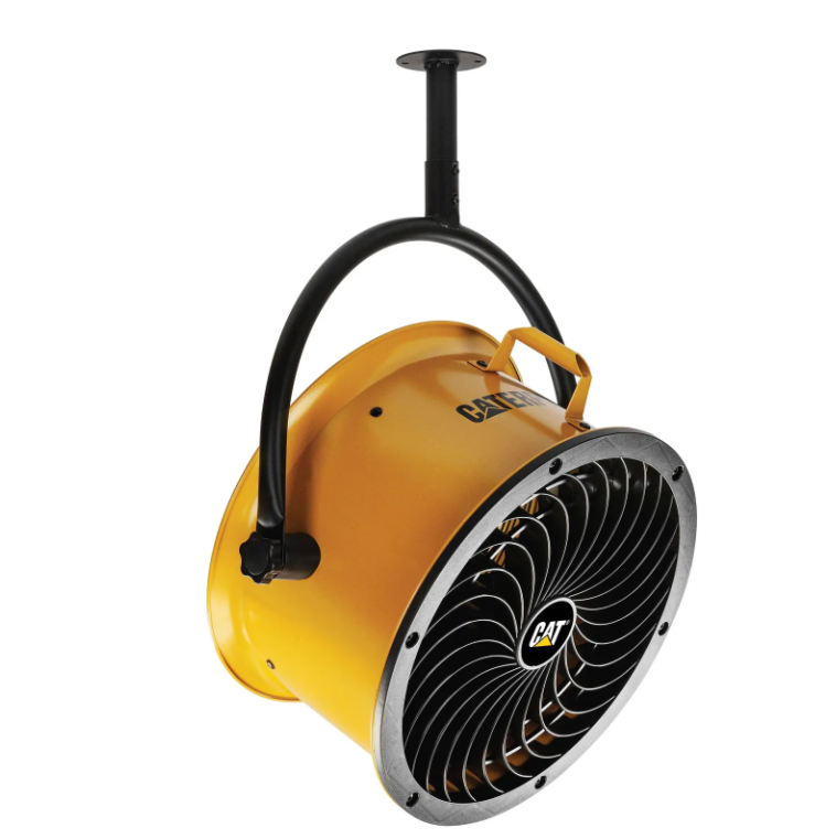 circolatore aria cat installazione a soffitto tamburo 35 cm giallo