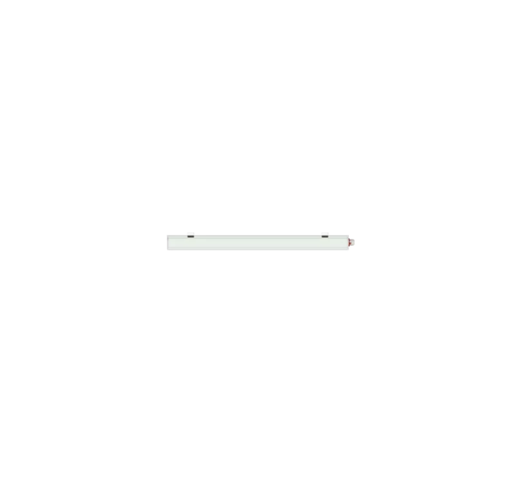 plafoniera stagna led ip65 prisma norma 60 630 mm grigio ral7035
