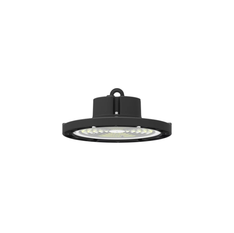 highbay led a sospensione nero ral9005 vista laterale