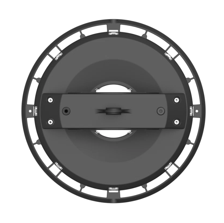 campana led highbay industriale nero ral9005 vista frontale
