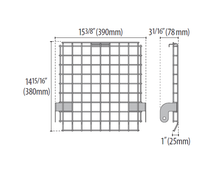 performance in lighting spa griglia protettiva 390x380 per guell 2.5+ - ltf1a5603 - foto 2