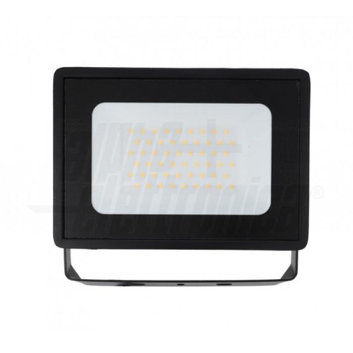 proiettore led da esterno nero 50w 4000k con staffa