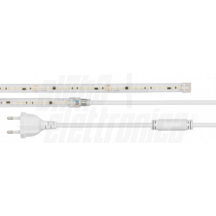 striscia led 230vac ip65 con spina e cavo alimentazione