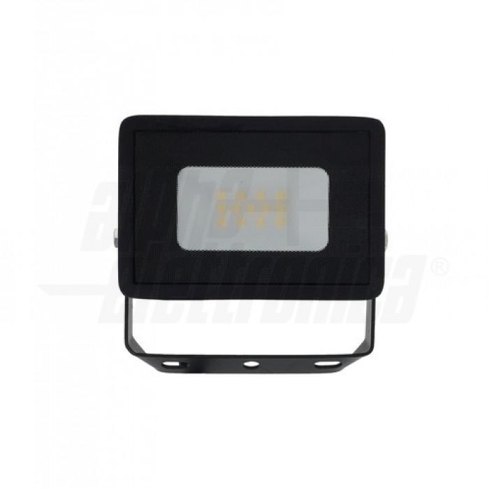 proiettore led da esterno nero 10w serie clear vista frontale