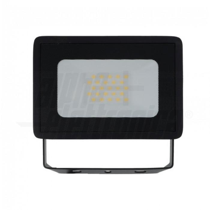 proiettore led da esterno nero alpha elettronica 20w 4000k ip65 serie clear