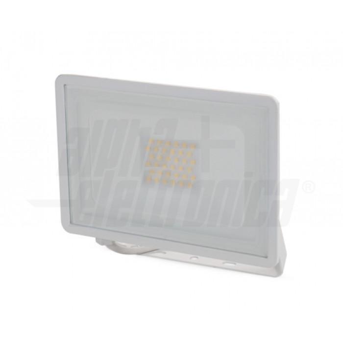 proiettore led da esterno 30w 3000k ip65 bianco