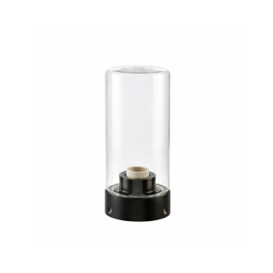 Testa palo nero e27 ip65 245 mm  - 166/06