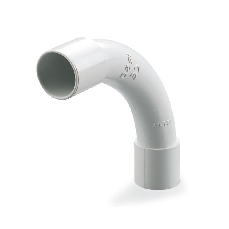 curva 90 gradi scame serie tube ip40 diametro 25 mm grigia