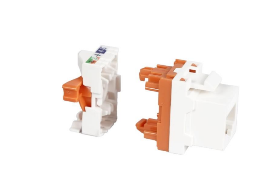 presa dati rj45 cat6a utp 180 gradi fanton colore bianco
