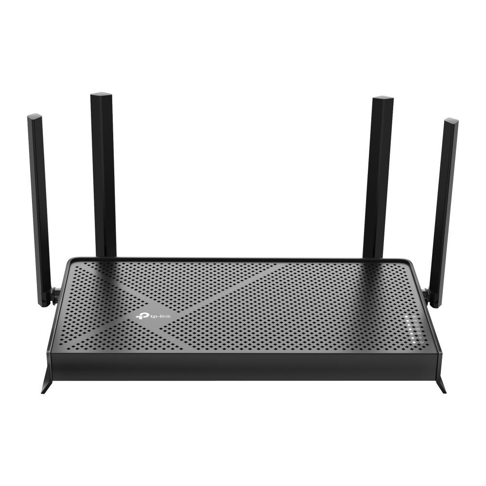 router wifi 7 dual band con quattro antenne esterne vista superiore